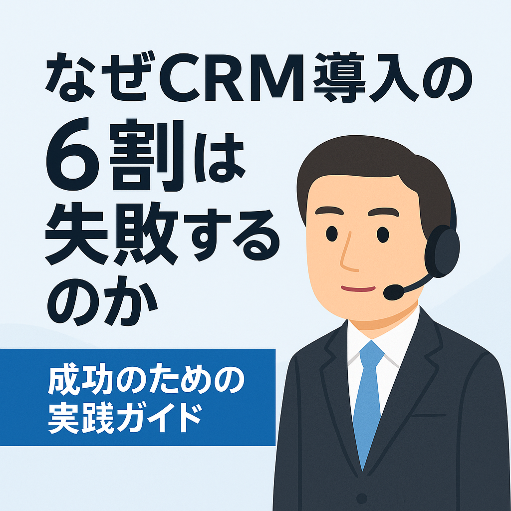 なぜ、CRM導入の6割は失敗するのか